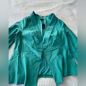 Torrid Green Turquoise Cut Away Blazer Size2 (2X) NWT